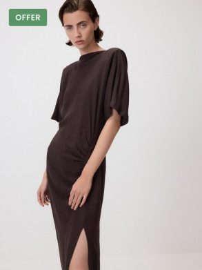 Green Viscose Rich Dress