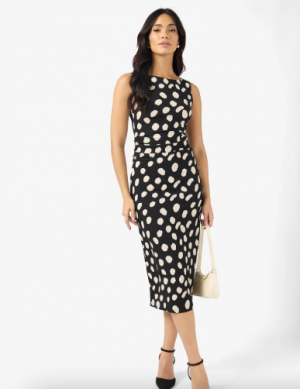 Vmfriga Printed Sleeve Less Maxi Dress