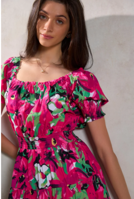 Floral Smocked Dress