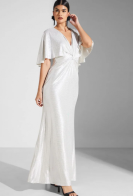 Sequin Overlay Maxi Dress