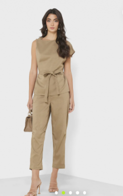 One Shoulder Top & Pant Set