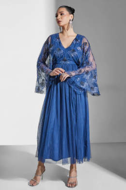 Embellished Sleeve Dress