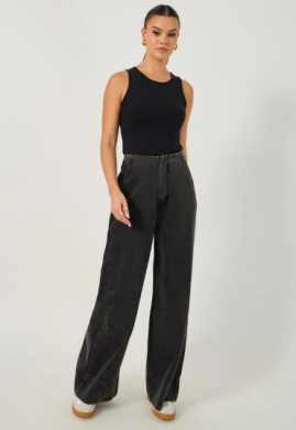 High Rise Wide Leg Jeans