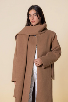 LONG COAT WITH SCARF
