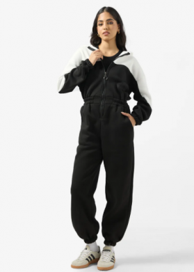 Zip Up Fleece Colorblock Onesie